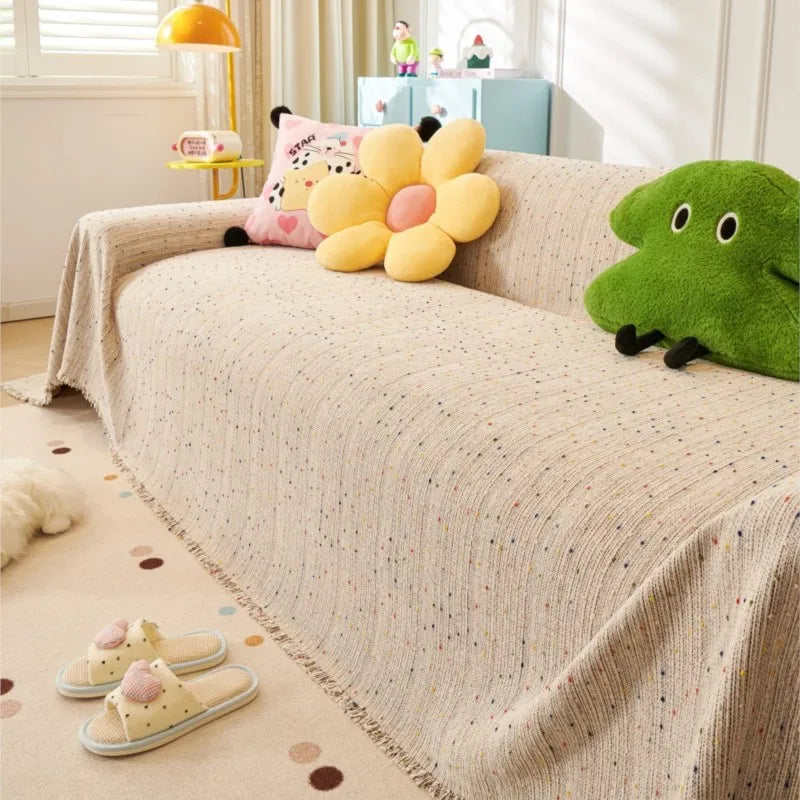 2025 All-Season Chenille Sofa Cover Slipcover Cat Scratch Resistant Dustproof Sofa Cushion Universal Sofa Camping Blanket Mats